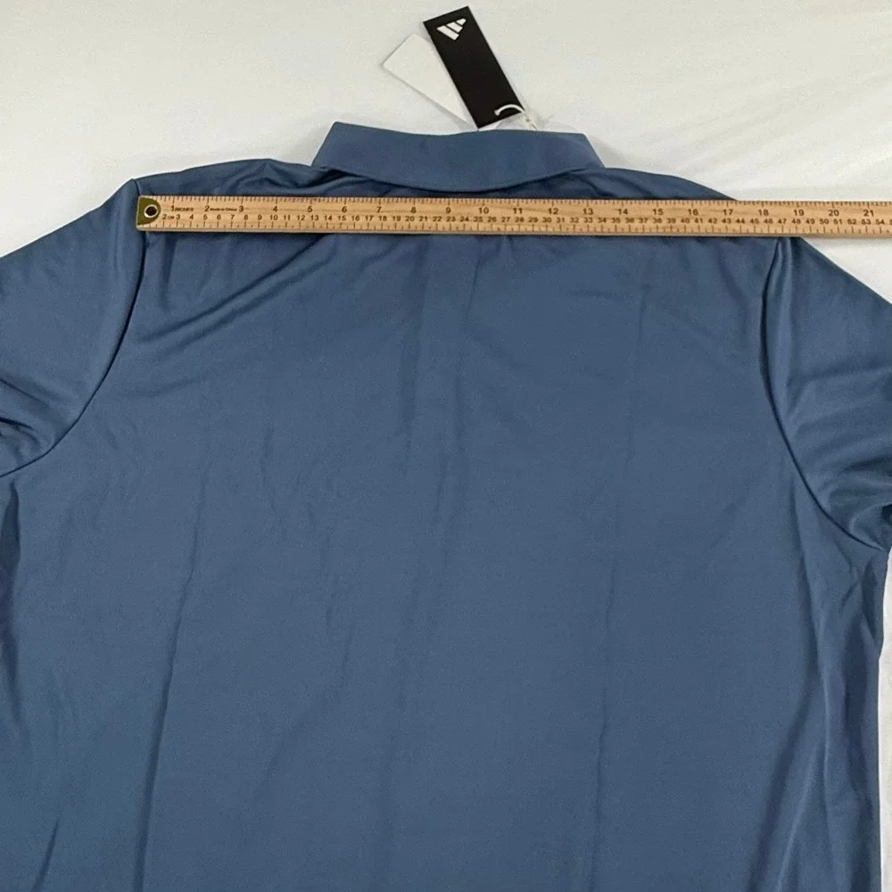 Adidas Mens Golf Polo Shirt Blue Digital Camo Graphic XL HS1093